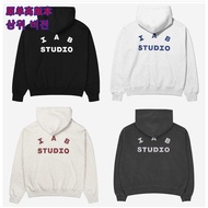 IAB STUDIO HoodieN couples basic logo print casual popular ins hooded sweatshirt 1101