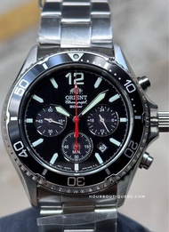 Brand New Orient Kamasu Solar Powered Sapphire Crystal Black Dial Divers Watch RA-TX0202B