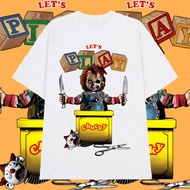 [COD] Chucky T-Shirt Halloween Happy Tshirt Costumes Pure Cotton 1 WS016 Comfortable unise