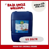 UNCLE WILLIAM U3 [ NPK UNTUK BUAH &amp; BUNGA ] BAJA AIR VIRAL PADU 100% ORGANIK 20 LTR