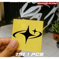 Cool Viral Waterproof Cutting Planet Star Stickers Motorcycle Stickers