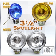 12V 24V 2 3.5" Spotlight Spot Lamp Fog Foglamp H3 55W 3005 Kereta Lorry Bas Bus Van 4x4 4WD Yellow W