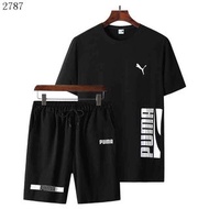 彪馬 運動上衣+短褲 短袖T 男款運動套裝 9590 PUMA 短套 L-5XL