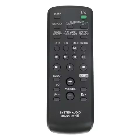 Replace Remote RM-SCU37B for Sony Mini HI-FI Component System LBT-SH2000 SS-SH2000 CMT-BX3 CMT-BX30R