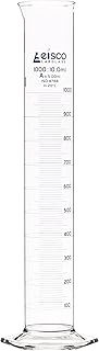 Graduated Cylinder, 1000ml - Class A Tolerance ±5.00ml - Hexagonal Base - Blue Graduations - Borosil