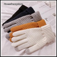 [FF] Womens Cashmere Knitted Winter Gloves Women Autumn Winter Warm Thi Touch Screen Skiing Outdoor 