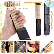 GILDAI Pocket Guitar, Maple Wood 6 String 6 Fret Chord Trainer, Light Weight Guitar Practice F/Begin