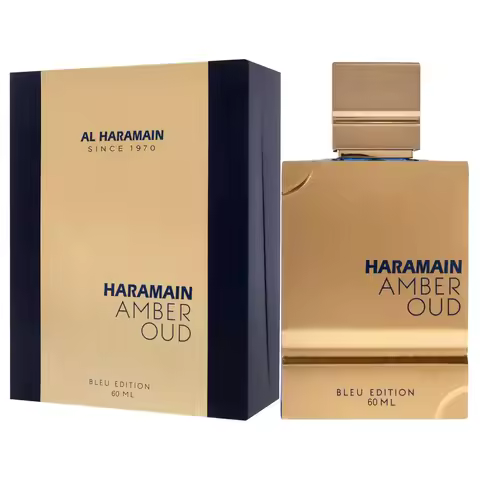 AL HARAMAIN Amber Oud Blue Edition Eau De Parfum 60ml Unisex Arabian Perfume for Women and Men Long 