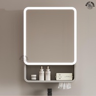 [SG Seller]New Style Bathroom Smart Mirror Cabinet Space Aluminum Arc Intelligent Mirror Cabinet Bat