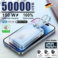 【Malaysia Spot】3c powerbank 150w fast charging 60000mah ccc wireless mini magnetic certified game po