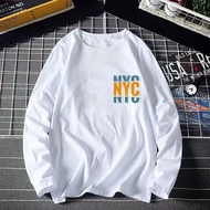 NYC XS-3XL T SHIRT LENGAN PANJANG PEREMPUAN BAJU LENGAN PANJANG LELAKI TSHIRT WOMAN T SHIRT MEN MUSLIMAH VIRAL