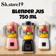 Blender Jus Portabel 750ml dengan 10 Mata Pisau untuk jus shake dan smoothie dengan buah beku