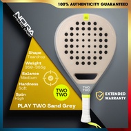 Two Two Play Two Sand Grey Racket Padel Nora Dynamic Sport