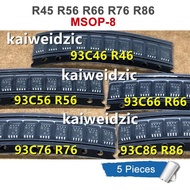5 cái/lốc r46 R56 r66 r76 R86 93c46 93c56 93c66 93c76 93c86 MSOP-8 microwire bus EEPROM chip IC gốc