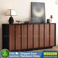 Wonzom [Stock⚡Free Installation]Italian Minimalist Retro Wooden Sideboard Dining Room Storage Cabine