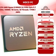 AMD Ryzen 9 9950X CPU (4.3 GHz Upto 5.7 GHz / 80MB / 16 Cores, 32 Threads / 170W / AM5) | Hoco PC