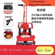 YQ24 Electric Lawn Mower Lazy Small Hoe, Loose Soil, Hand Push, Weeding, Agricultural Farmland, Rechargeable