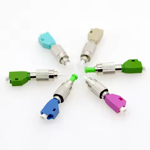 1PCS Optical Fiber Connector LC Female-FC Male Fiber Adapter Single Mode/Multimode OM1 OM3 OM4 Flang