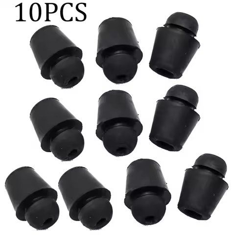 10Pcs Black Rubber Car Bumper Door Overslam Universal Shock Absorber Pads Cushion Car Door Protector