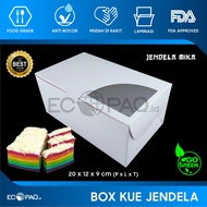 PUTIH Cake Box - Cake Box - Cake Box - Cake Box - 20x12x9 cm - Mica TYPE A - PLAIN WHITE (20 pcs)