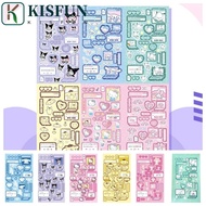 KISFUN Kawaii Kuromi Stickers, Gooka Cartoon Guka Cinnamoroll Stickers, My Melody Goo Card Anime Handmade Children