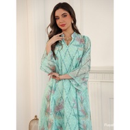 AB511 Printed Dress - New 2026 Women's Fashion, Long Sleeves, Lightweight | KYUU LIZ4