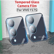 3D Curved Tempered Glass Clear Film For Vivo Y17s Y 17s Y17 s VivoY17s 2023 Transparent Camera Lens Screen Protector HD Full Coverage Protection Glass Film Back Cover