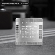 Bincoo Coffee Grinder Reference Card Particle Size Measurement Scale Bean Powder Comparison Card Pur