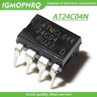 10PCS AT24C04N 24C04N 24C04 AT24N04 DIP-8 EEPROM (512x8) 4K 1.8-5.5 new original