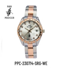 Paris Polo Club นาฬิกาผู้หญิง สายสเตนเลส  รุ่น PPC-230714 *ส่งฟรี*