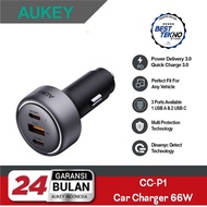 AUKEY CC-P1 Car Charger 66W USB Type C Fast Charging QC PD