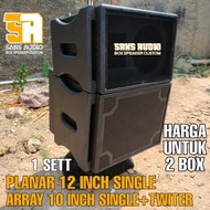 1 set box speaker planar 12 inch array 10 inch finishing