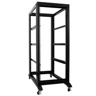 Raising Electronics Server Rack Open Frame Rack 4 Post 19 inch Adjustable Server/Audio Rack Cold Rol