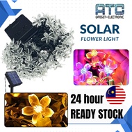 ATC Solar LED Light Garden Waterproof Cherry Flower Fairy String Light Raya Lampu Decor