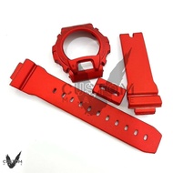 (Vcustom) DW6900 " RED VELVET " BAND AND BEZEL STRAP