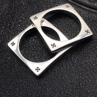 C.H Silver Plated Distressed Retro Hip Hop Index Finger Ring Ring