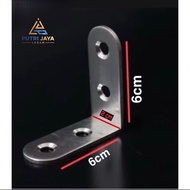 SiKU L Stainless steel shelf support 4cm X 4cm x 2CM and 6cmx6cm