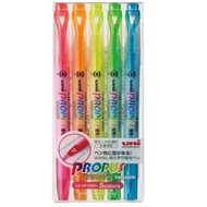 Mitsubishi Pencil Propass Window Highlighter 5 Colors PUS-102T.5C