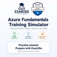 AZ-900 Azure Fundamentals Training Simulator | 300 - 500 Questions | Mobile Desktop Exam Practice