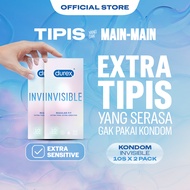 [Paket isi 2] Durex Kondom Invisible 10s