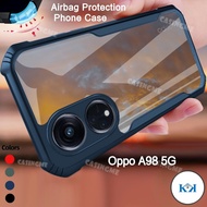 KK 2023 Oppo A98 5G Transprent AirBag Phone Case For Oppo A98 A78 OppoA98 A 98 98A 5G 4G Bumper Shoc