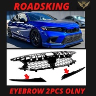 HONDA CIVIC FE 2022 HEAD LIGHT EYEBROW FRONT GRILL GRILLE TYPE R 2PCS ONLY