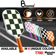 BOUNCE+ T700 CARBON FIBER 16MM TOURNAMENT GRADE Pickleball Paddle Set Professional Racket Light Weig