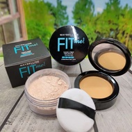 Promo Bedak Tabur dan basah Maybelline Fit Me/Bedak Glowing 2in1