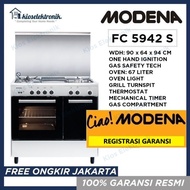 Modena FC 5942 S Free Standing Cooker - Kompor 4 Tungku Oven FC5942S