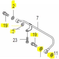 KRISS OIL PIPE SKRU PUMP PIPE SCREW STANDARD + WASHER