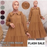 [✅Promo] Midi Crinkle Abstrak Agape 88