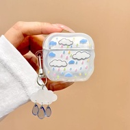 Graffiti cloud colored raindrops For airpodspro3 protective case airpod4 pro2 headphone case wireles