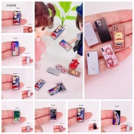 AIQINUW 1:12 Miniature Phone, Miniature Decoration Dollhouse Mobile Phone Model, Mini Doll Phone BJD
