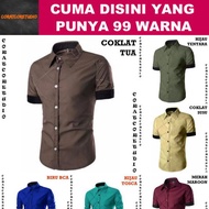 KEMEJA PUTIH HITAM 99 COLORS 10XL 9XL 8XL 7XL 6XL 5XL 4XL 3XL XXL XL LMS Light DARK NAVY BLUE SKY SE